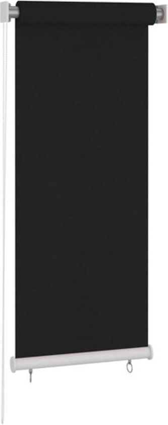 vidaXL Rolgordijn voor buiten 60x140 cm zwart