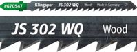 Klingspor JS 302 WQ Lame de scie sauteuse