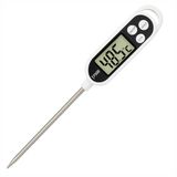 Digitale keukenthermometer met snellezing, met sonde van roestvrij staal en lcd-display, thermometer -50 °C tot +300 °C, ideaal voor vlees, BBQ, oven en snoep