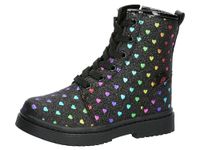 LICO Laarzen ' Isalie ' neonblauw / lichtgroen / lila / zwart