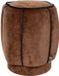 Dutchbone Donna Poef Velours Donkerbruin