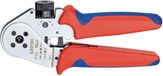KNIPEX pince à sertir à quatre mâchoires pour contacts torsadés chromé 0 08 - 2 5mm² - 180mm