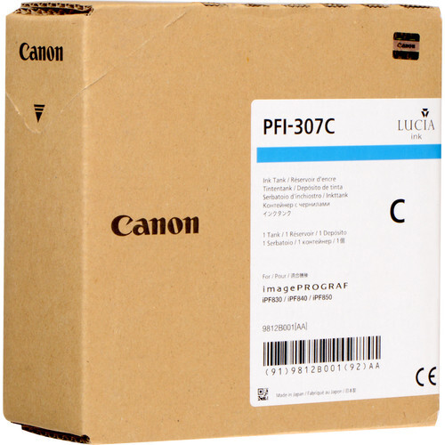 Canon PFI-307C single pack / cyaan