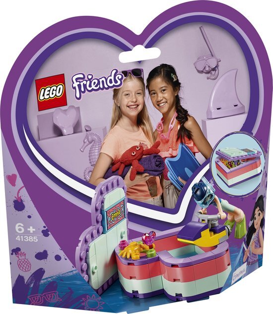 lego Friends Emma's Hartvormige Zomerdoos - 41385 Een straaltje zonneschijn van Emma in een hartvormige opbergdoos!