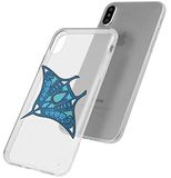 mumbi iPhone X/XS Cas (Slim Fit) met Manta-motief, transparant