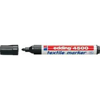 Edding 4500 Textielmarker - Zwart - 3mm - 10 stuks