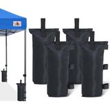 ABCCANOPY 80lbs Gazebo Gewichtszakken Industriële Grade Zand zakken (4 Pack, Zwart)