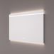 HIPP Design Miroir avec Bande LED Horizontale et Éclairage Indirect en Dessous 100 x 70 x 3 cm