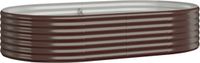 vidaXL Plantenbak 175x100x36 cm gegalvaniseerd staal bruin