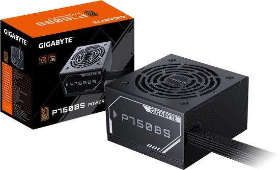 Gigabyte GP-P750BS - Interne voeding - PSU - 750 Watt - 80 Plus Bronze 230V - Niet-modulair