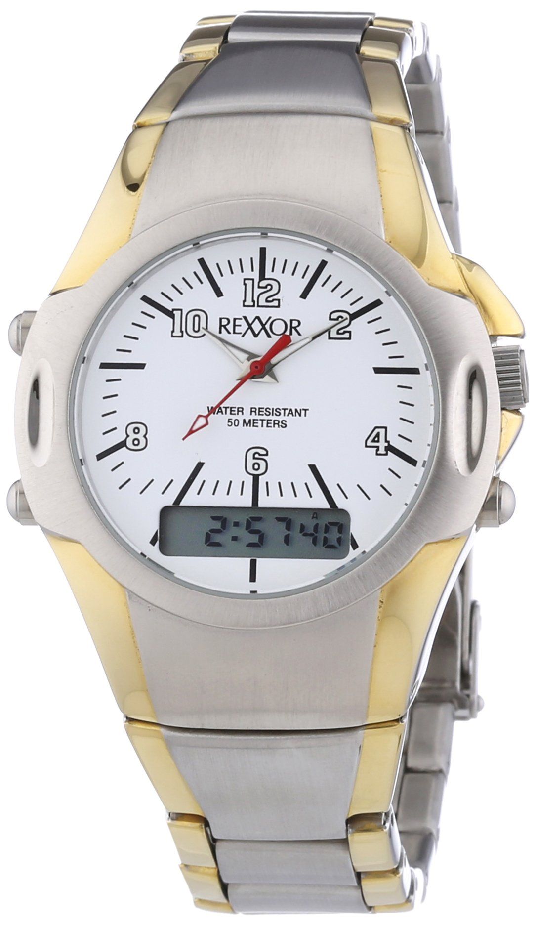 REXXOR herenhorloge analoog - digitaal kwarts 242-8900-18