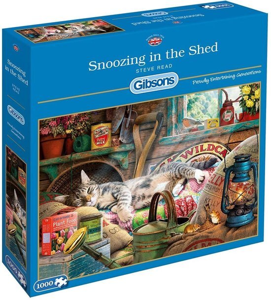 Gibsons Snoozing in the Shed Steve Read Puzzel 1000 stukjes