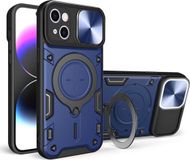 Techsuit Hoesje geschikt voor Apple iPhone 16 Plus - CamGuard Pro Back Cover - Blauw