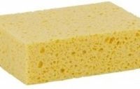 Merkloos / Sans marque Luva Huishoudspons - Geel - 11,5 x 8 x 3,3 cm - Viscose