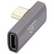 Renkforce Adaptateur USB-C, USB4 Gen 2x2, 40 Gbit/s, 240W, Gris