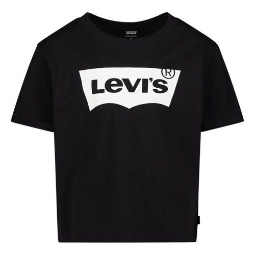 Levi's T-shirt met logo zwart