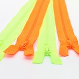 ACCESSOIRES SRL LEDUC BV 4st Opengaande RITSEN, FLUORESCERENDE Kleuren #T4 (2st Geel + 2st Oranje) Lengte 25cm