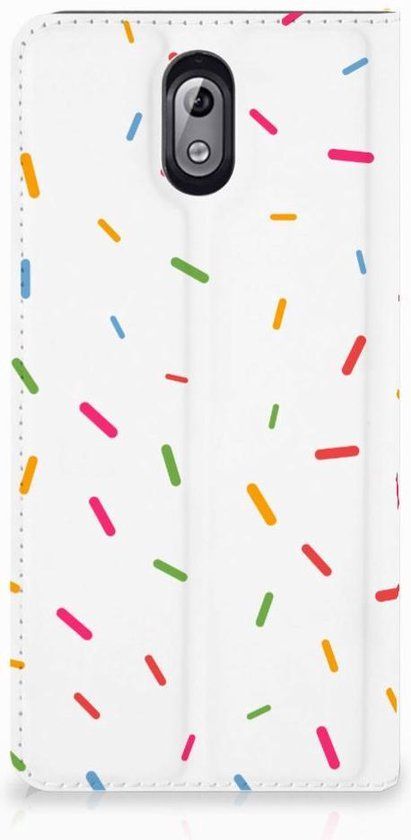 B2Ctelecom Nokia 3.1 (2018) Book Case - Donut - Kunstleer/TPU
