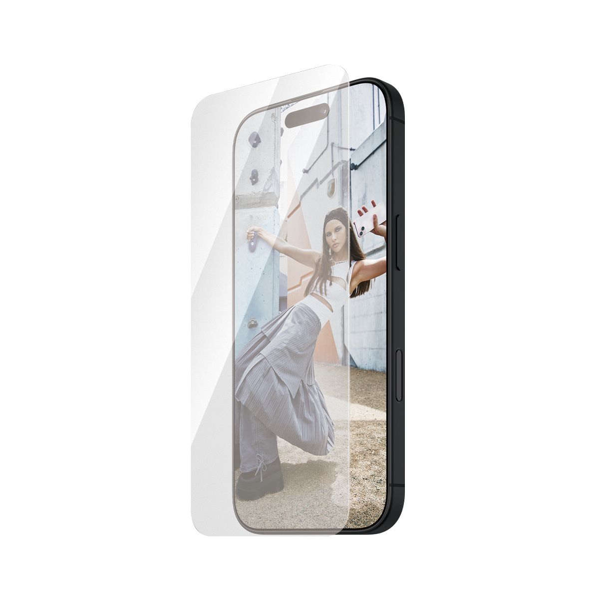 PanzerGlass SAFE. by PanzerGlass Screen Protector iPhone 16 Plus | 15 Plus | Ultra-Wide Fit Clear Screen Protector