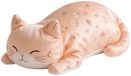 Unyqoos® coussin de grossesse en forme de chat – coussin ergonomique pour dormir sur le côté, avec tissu rafraîchissant, 50 cm, orange, offre un soutien pour le cou et le dos, hypoallergénique