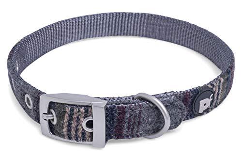 Petface Petface hondenhalsband, tweed, maat L, grijs