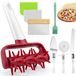 Pizza 8-delig Pizza Accessoire Set - Inclusief Rolling Pin, Pizza Cutters en Scrapers