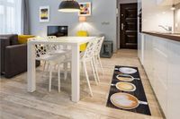 andiamo Keukenloper met antislip achterkant - Keukentapijt van PVC - Loper voor hal - 50 x 150 cm - Patroon koffiekopjes