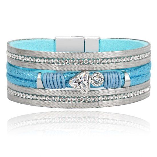 Deja Jewels Lookinggoodtoday Boho Armband met Meerdere Lagen - Triangle Blauw