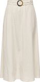 ONLY JDYMILAN LINEN HW BELTED SKIRT WVN NOOS Rok Vrouwen Oatmeal