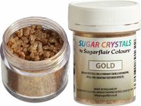 Sugarflair Suikerkristallen - Goud - 40g - Eetbare Taartdecoratie