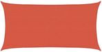 vidaXL Zonnezeil 3x6 m HDPE Terracotta