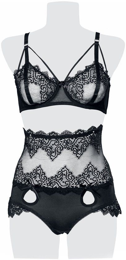 Grey Velvet Bol Grey Velvet 2-piece Lace Bra Set Women's Underwear - Black - S