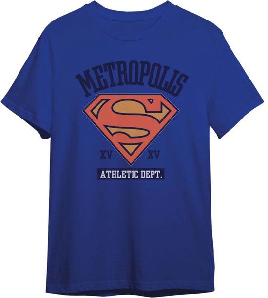 Superman Superman Heren T-shirt - blauw - XL