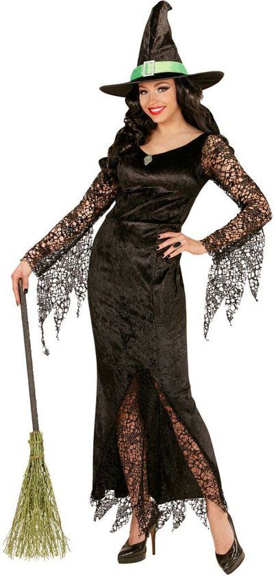 Widmann Ms Everblack Heks Vrouw Small Halloween Verkleedkleding