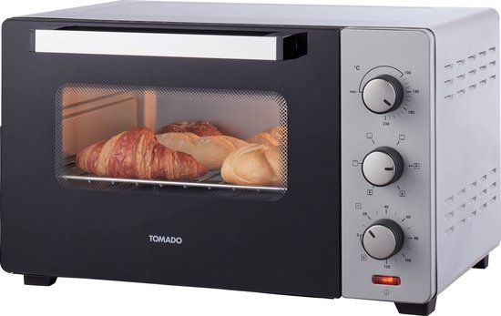 Tomado TEO3000S - Vrijstaande heteluchtoven - 30L - 1600W - Zilver