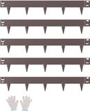 VEVOR Gazonrandenset van 5 Perkranden 990x156x1,5mm Bruin