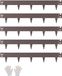 VEVOR Gazonrandenset van 5 Perkranden 990x156x1,5mm Bruin