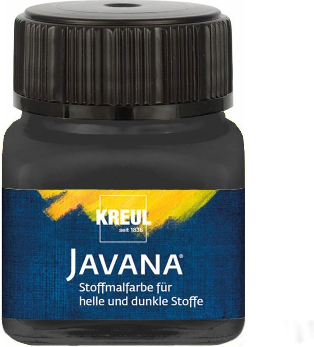 Javana zwarte textielverf 20ml – Voor licht en donker gekleurd textiel