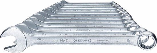 Gedore Ring-steeksleutelset 12-delig 6 - 19 mm