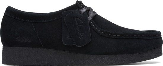 Clarks Shoes Clarks WallabeeEVOSh Dames Mocassins - Zwart Leer - Maat 41.5