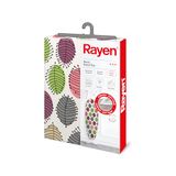Rayen | Universele strijkplankovertrek | Eenvoudig te installeren met EasyClip-systeem | 2 lagen: Foam en 100% bedrukte katoenen stof | Basisassortiment van Rayen | Afmetingen: 130x47 cm