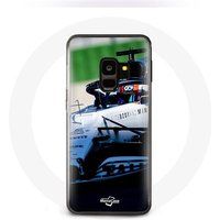 Maniacase Hoesje voor Samsung Galaxy S9 Plus Formule 1 Pierre Gasly F1 Coureur Wit