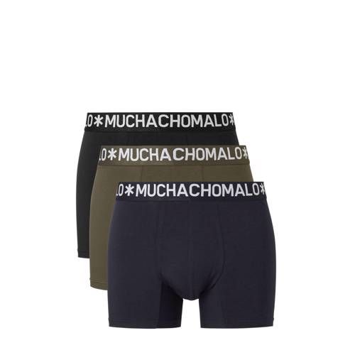 Muchachomalo boxershort set van 3 heren Zwart/blauw/groen - 8718168688986