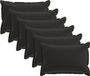 vidaXL - Kussensloop - 6 stuks - HOUTEN - Zwart - 50 x 75 cm - Polyester