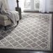 Safavieh Tapis Aldona Gris foncé Rectangulaire Tissu 152 x 244 cm