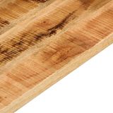 vidaXL Rechthoekig tafelblad ruw mangohout 90x60x3,8 cm
