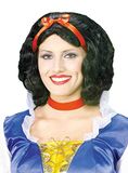 Forum Snow White pruik, zwart, één maat