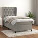 Maison Exclusive - Sommier à lattes de lit et matelas Gris clair 100x200cm Velours