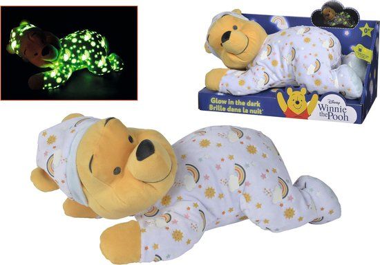 Disney Winnie de Poeh Glow in the Dark Knuffel - 30 cm