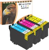 D&C 6x 604XL Cartouches d'encre Compatibles avec Epson Expression Home & Workforce